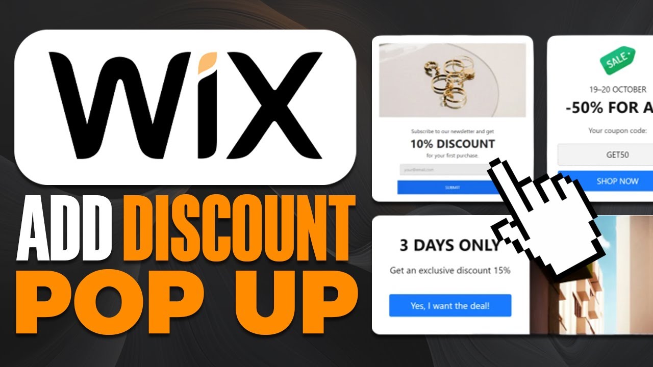 How To Add WIX Discount Pop Up (2025) - YouTube
