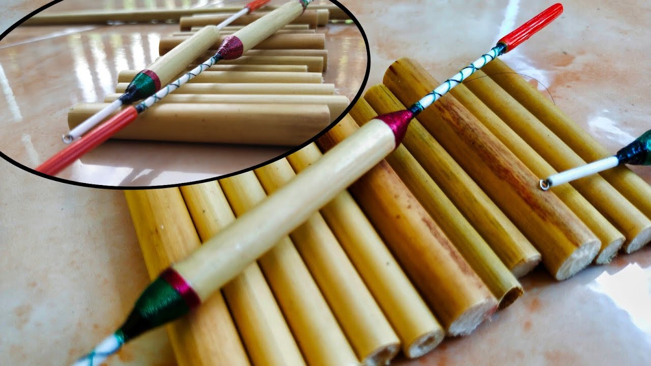 Pelampung Anti badai, cara membuat pelampung pancing Anti badai dari bunga tebu