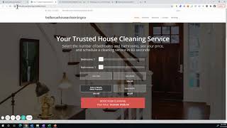 How to setup cleaning booking software -- cleaning business website and booking form in 90 seconds. screenshot 4