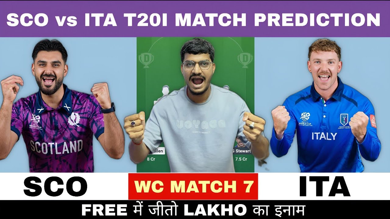 SCO vs ITA Dream11 Prediction | SCO vs ITA Dream11 | Scotland vs Italy T20 Match