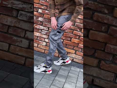 Штани чоловічі карго весняні осінні літні Baza сині брюки чоловічі карго, видео 1