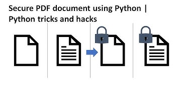 Secure PDF document using Python | Python tricks and hacks