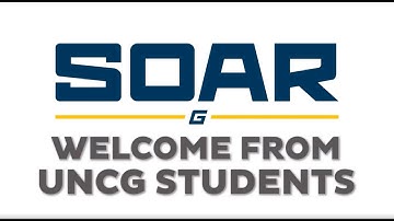 UNCG Student Welcome Video