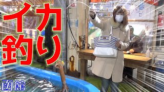 函館でイカ釣りに挑戦！ その場で食べるイカ刺し最高！