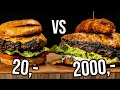 20kr BURGER VS 2000kr BURGER | BILLIG VS DYR