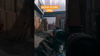 Quick-scope clip 2 doubles Call Of Duty Modern Warfare 2 #shortsfeed