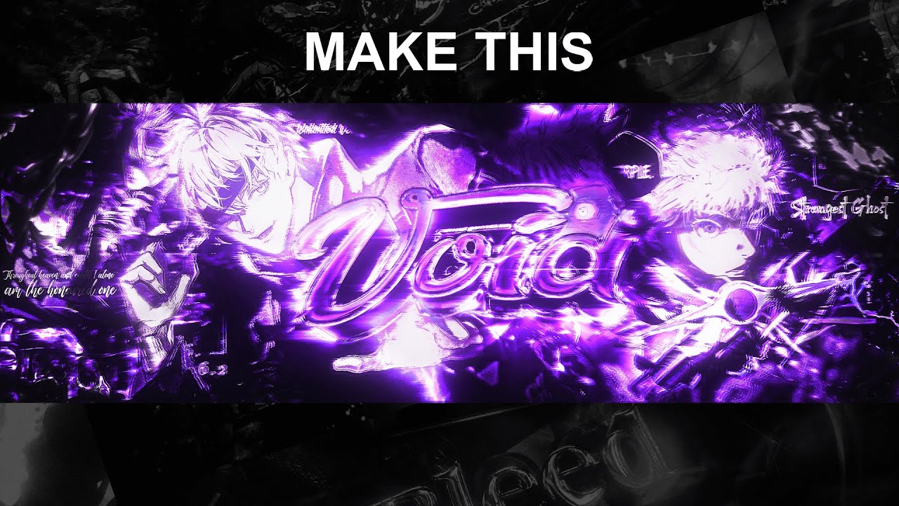 How to Make the BEST Gojo Header | Photoshop Breakdown