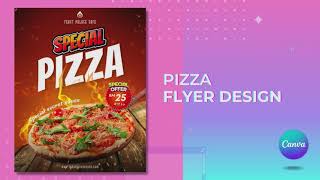 Pizza Flyer Design In Canva screenshot 4