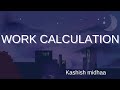 Work calculation from first law of thermodynamics