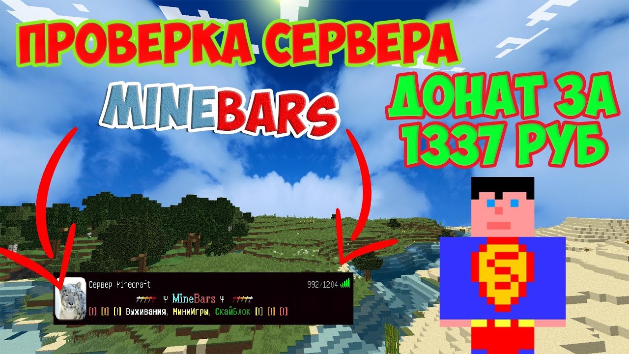 Донат барс. Сервер Minebars. Minebars айпи. Проверка серверов. Майн Барс сервер.