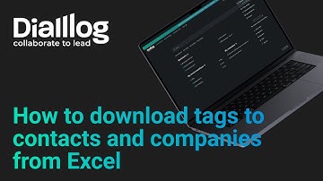 How to download tags to contacts and companies from Excel