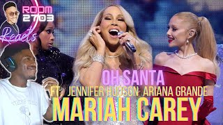 Mariah Carey Jennifer Hudson & Ariana Grande Reaction 'Oh Santa' (Music Video & Live) 🤶🏾🎄✨