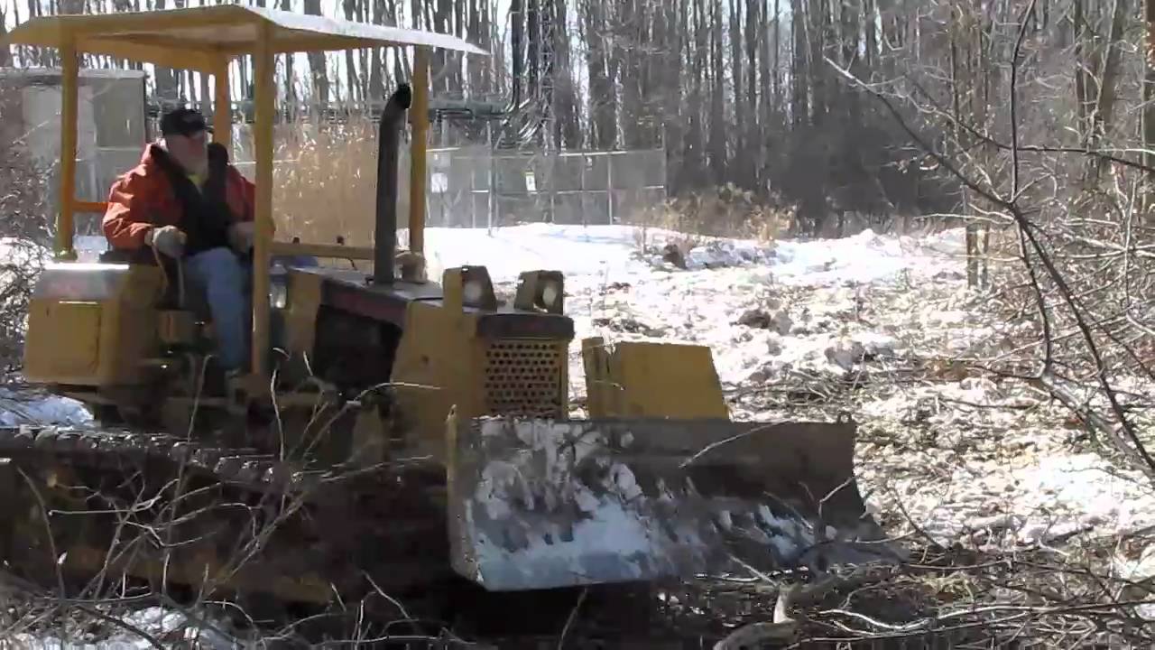 Tower guy-wire path clearing montage