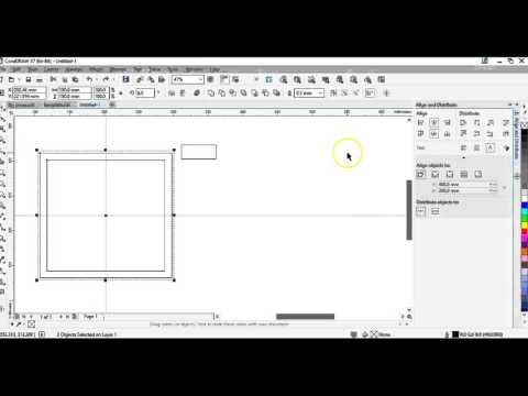A CorelDraw Tip - using the Align & Distribute function
