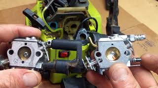 Replacing the Poulan chainsaw carburetor