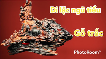 Tượng Gỗ: Di lặc ngũ phúc gỗ trắc đỏ đen | Ý nghĩa di lặc gỗ trắc | Xưởng Tượng Gỗ