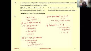 11-CH-5-Laws of Motion-Exercise-5.31 to 5.40