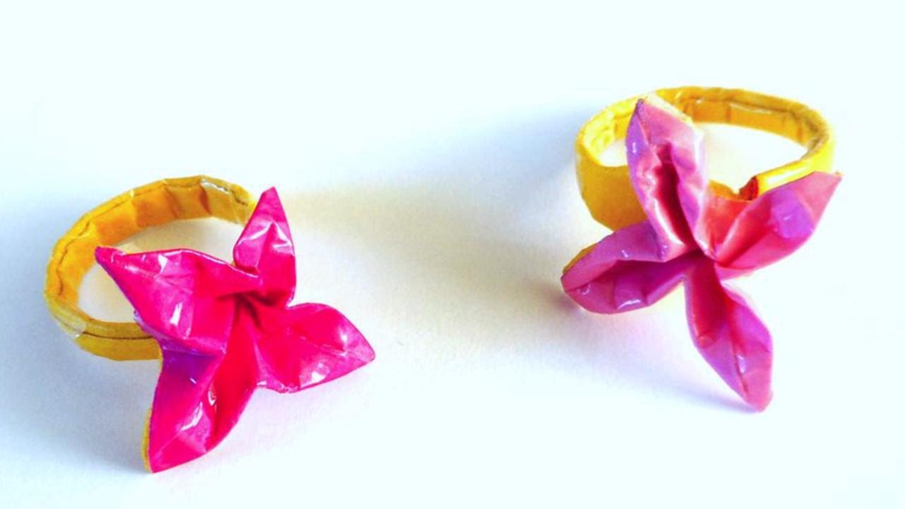 Origami Flower Ring YouTube