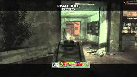MW3 Triple kill game winning kill cam!