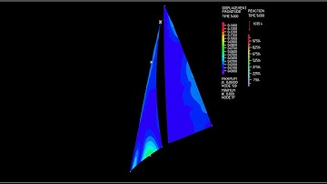 Fluid structure interaction simulation of a sail system