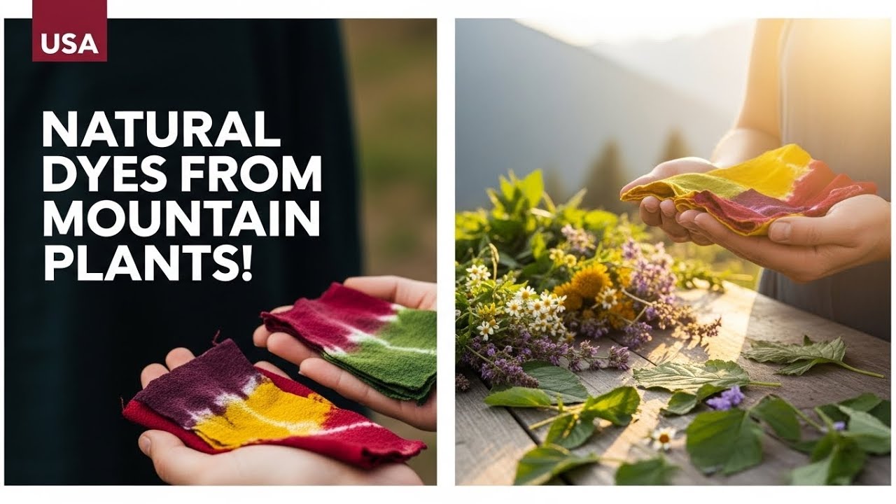Using Mountain Plants for Natural Dye | Handmade Crafted