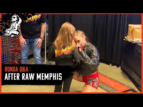 Ronda Rousey Q&A |  After RAW Memphis (Sasha Banks, Nia Jax & the Royal Rumble)