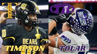 5 ⭐️ ATH Terry Bussey Goes OFF for 450+ Yards & 6 TDs  🤯 | Timpson vs. Tolar Highlights 🎥