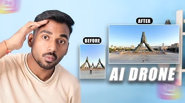 AI Fake Drone Shot Tutorial | Instagram Trending Ai Drone Shot Video Editing Tutorial #aidrone