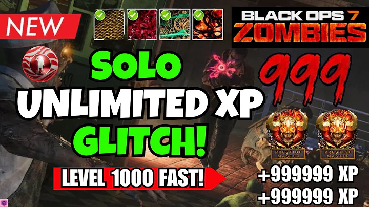 *NEW* BROKEN BO7 SOLO UNLIMITED XP GLITCH! INFINITE AMMO + FAST LEVEL 1000 XP (BO7 ZOMBIES GLITCH)