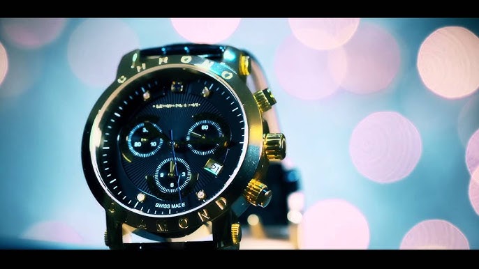 Chrono Diamond Herrenuhr Nestor Gold Ip Schwarz www.pinnaxis.com