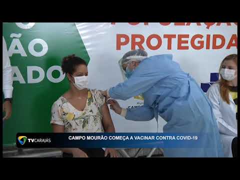 Médica e Auxiliar de Enfermagem são as primeiras vacinadas em Campo Mourão