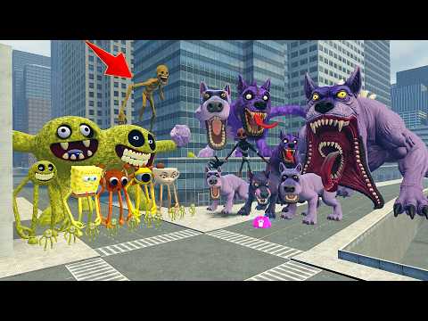 NEW EVOLUTION OF PEPPER THE GIANT PURPLE DOG vs ALL INNYUME SMILEY'S AND SHIN SONIC TAPES in gmod