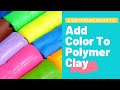 5 different ways to add color to polymer clay