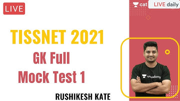 TISSNET 2021 | GK Full Mock Test 1 l Unacademy CAT l Rushikesh Kate