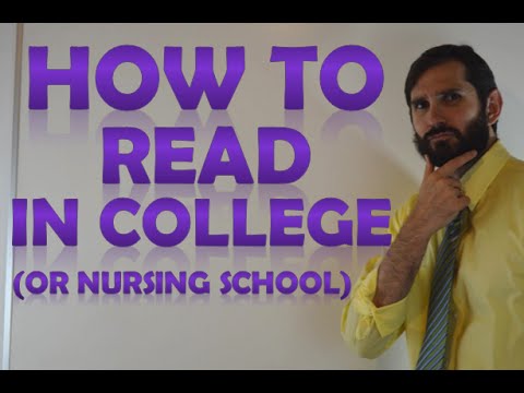 How To Read Textbooks Efficiently In College Or Nursing School | Nursing School Study Tips (Part 5)