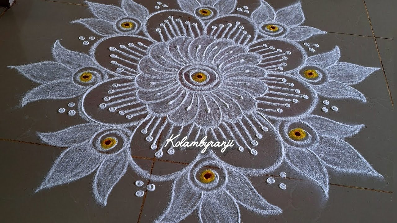 Simple and esay rangolidesigns 🌸free handrangoli for festival season #muggulu #margazhirangolikolam 