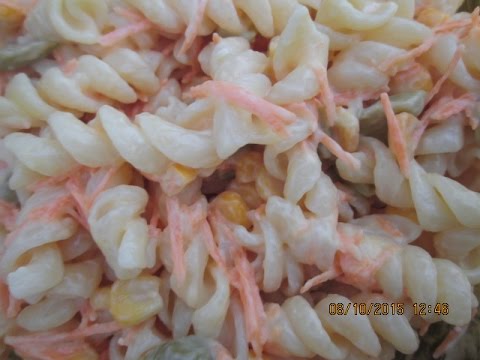 Salada de macarrão fácil e gostosa - Cozinhando Comigo #