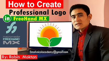 How to Create Professional Logo in FreeHand MX || Macromedia FreeHand MX Tutorial By Rabin Moktan