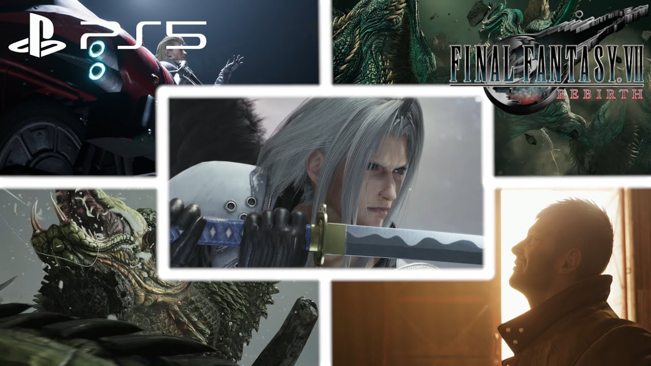 Final Fantasy VII Rebirth - All Boss Fights In Order 1080p PS5 - YouTube