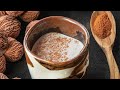 Homemade black walnut milk