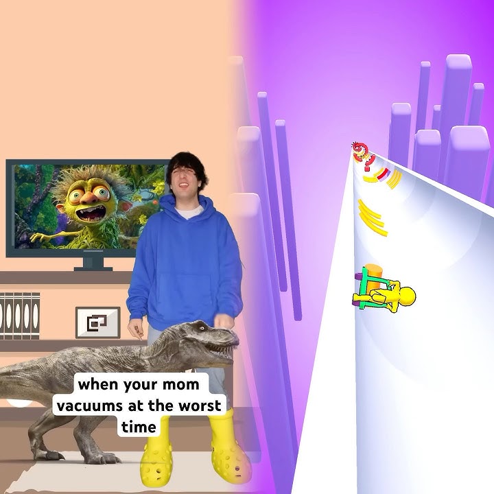 When Your Mom Vacuums At The Worst Time #shorts #relatable