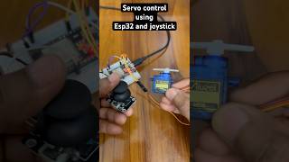 How to control Servo motor using esp32 and joystick #shorts #hashincludeelectronics #servo #esp32