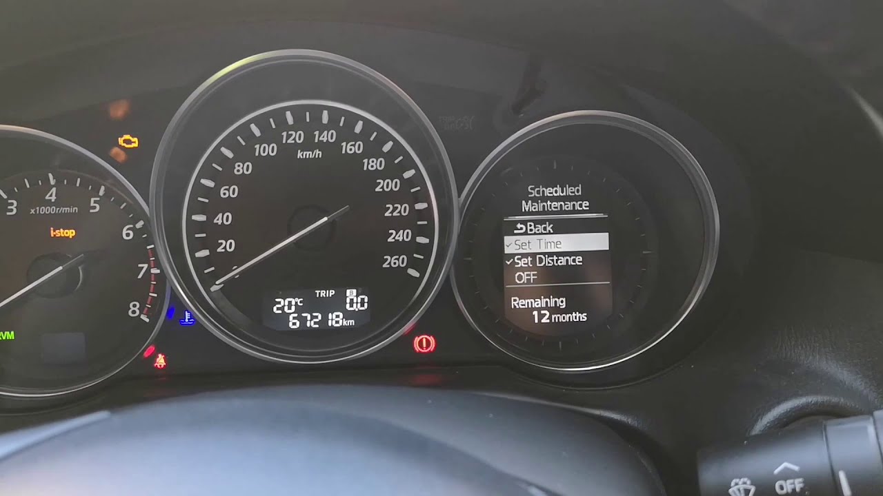 Reset servis Mazda CX5 - YouTube