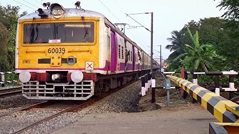 Speedy Conventional Bandel-Katwa EMU Local Train Passing Through Busy Railgate | Eastern Railways