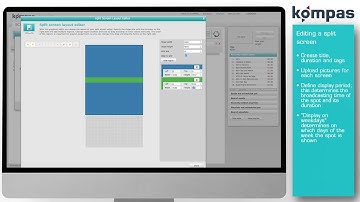 kompas Digital Signage software: Video walls [user video] [English]