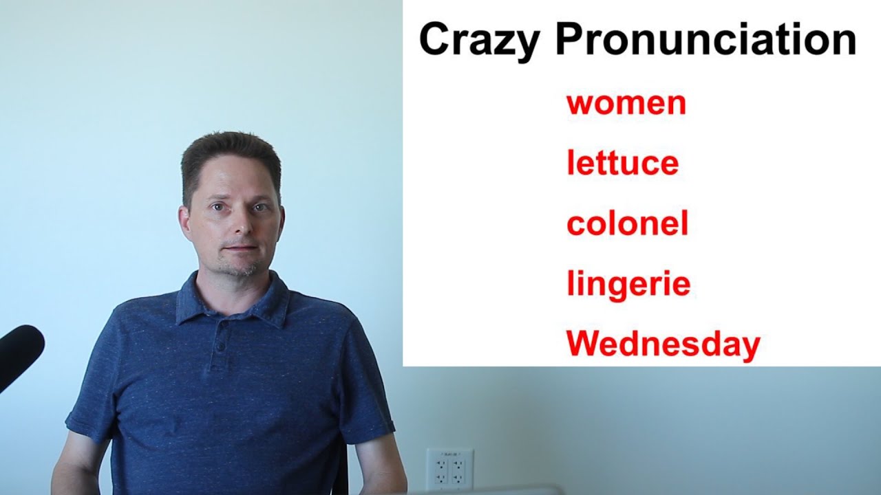 CRAZY WORDS IN ENGLISH AMERICAN PRONUNCIATION Part 1 YouTube crazy-words-in-english-american-pronunciation-part-1-youtube