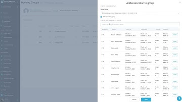 How to add existing reservation to the group in the HotelFriend System