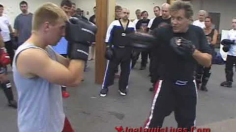 Joe Lewis - How to avoid advancing head first when body punching