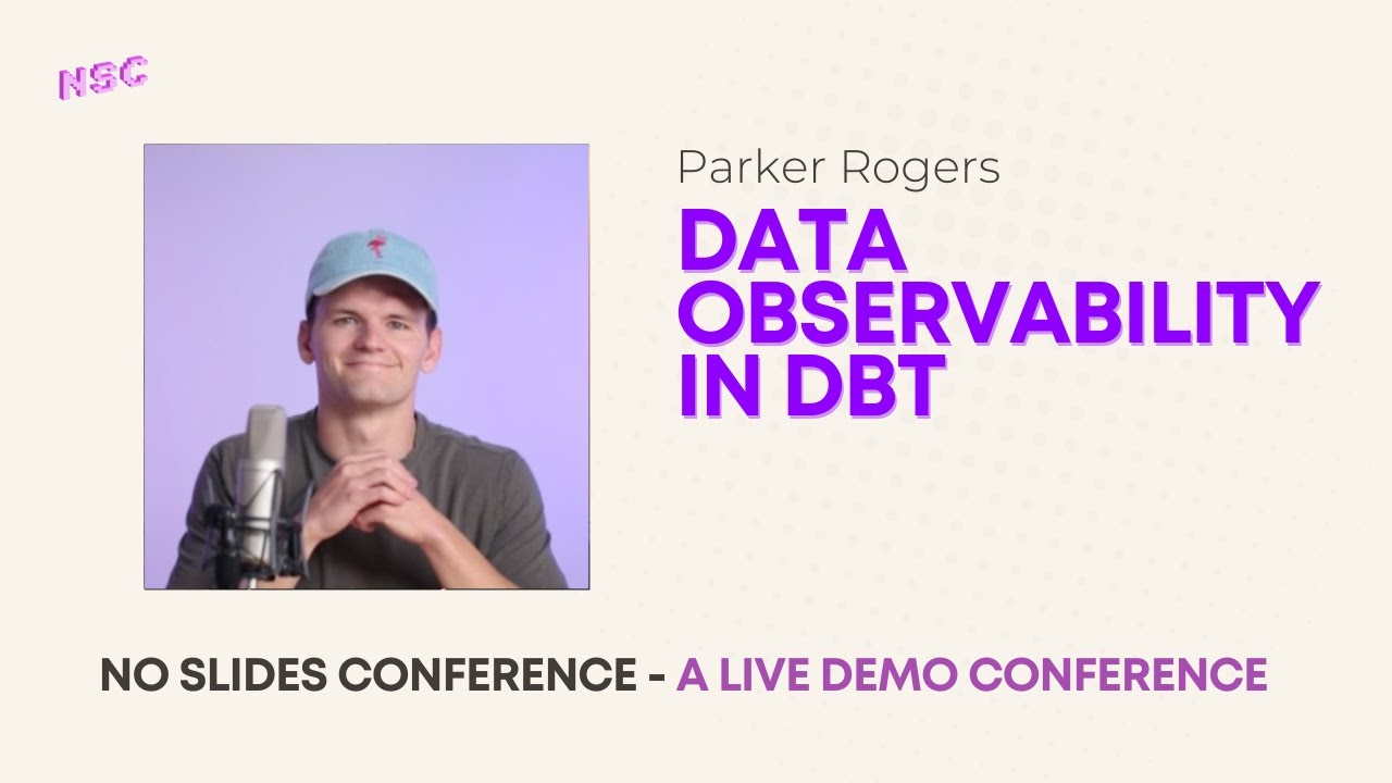 Open-source data observability in dbt - NO SLIDES - YouTube
