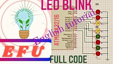 02 - AVR LED Blink Atmega32/16 | English Tutorial Full Code and design #avr #atmega32 #atmega16 #MCU